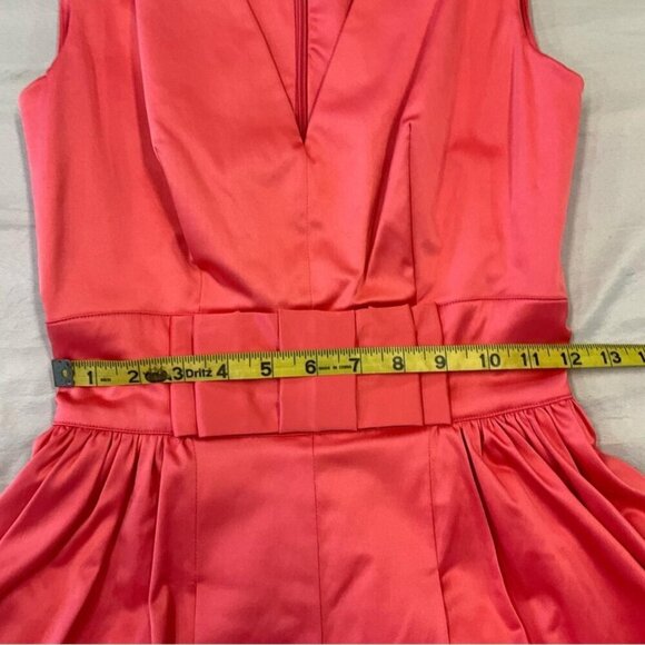 Candice Gwinn Trashy Diva Coral Satin  Party Dress, Size 4 - Picture 7 of 9